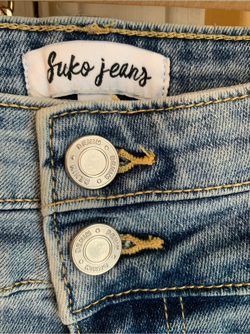 High-Rise Light Wash Wide Leg Jeans - Picture 5 of 7